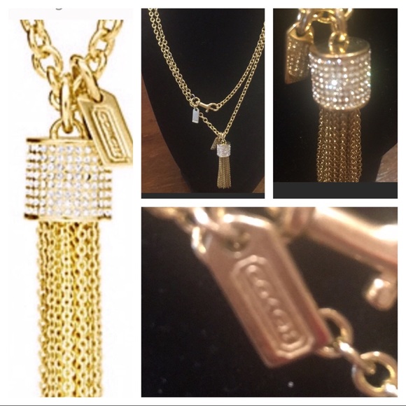 Coach Jewelry - COACH GOLD CLAD DESIGNER PENDANT